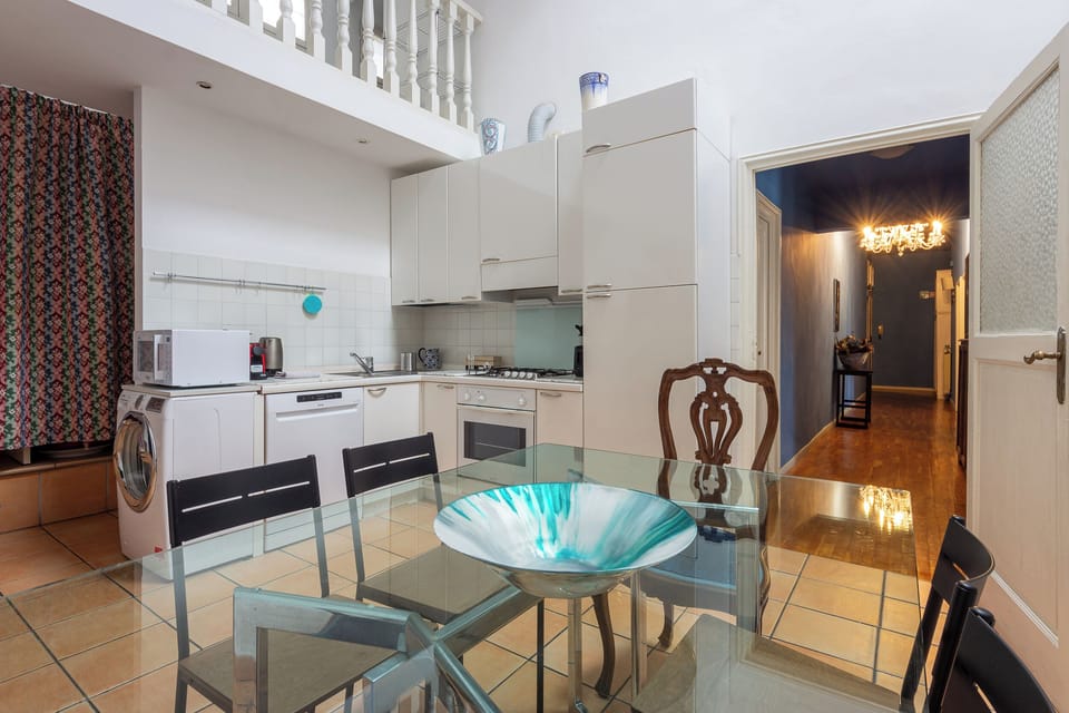 Family Apartment, City View | Private kitchen | Full-size fridge, microwave, oven, dishwasher