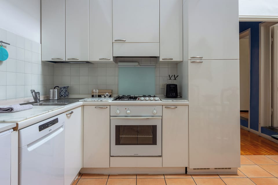 Family Apartment, City View | Private kitchenette | Full-size fridge, microwave, oven, dishwasher