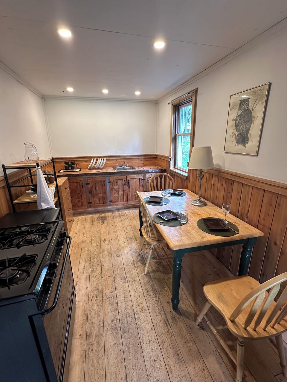 Basic Cabin, Mountain View | Private kitchen | Coffee/tea maker