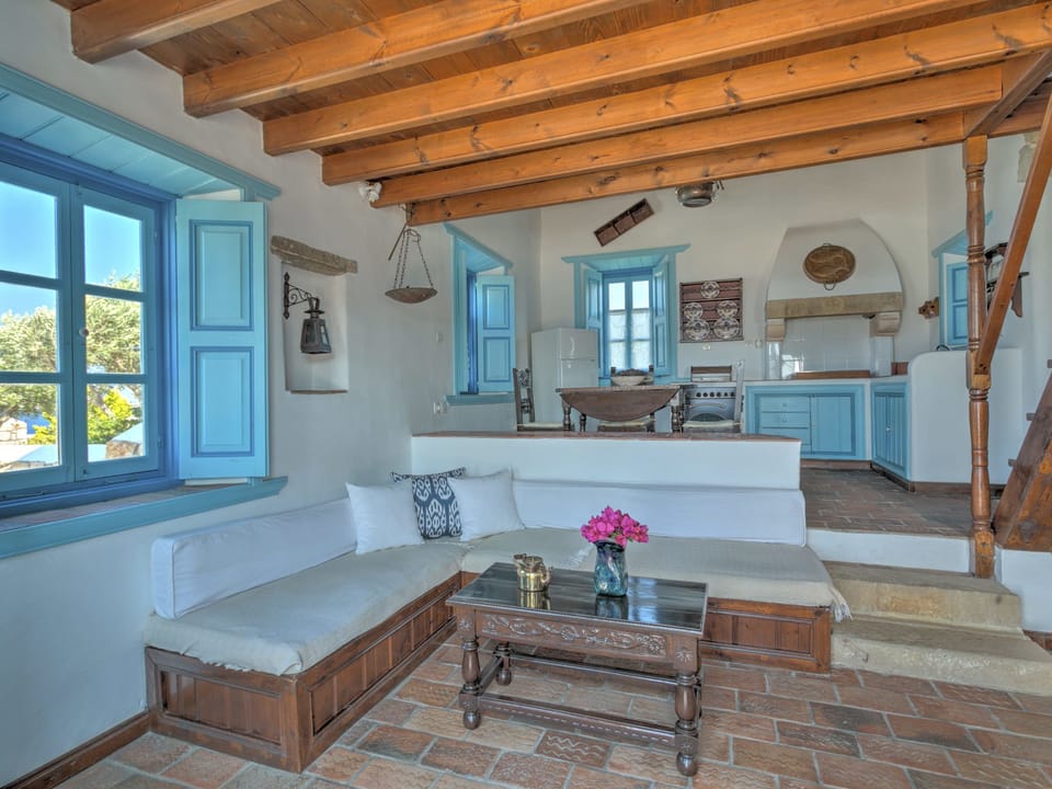 Villa, 2 Bedrooms, Private Pool | Living room | 32-inch LCD TV with cable channels, TV, DVD player