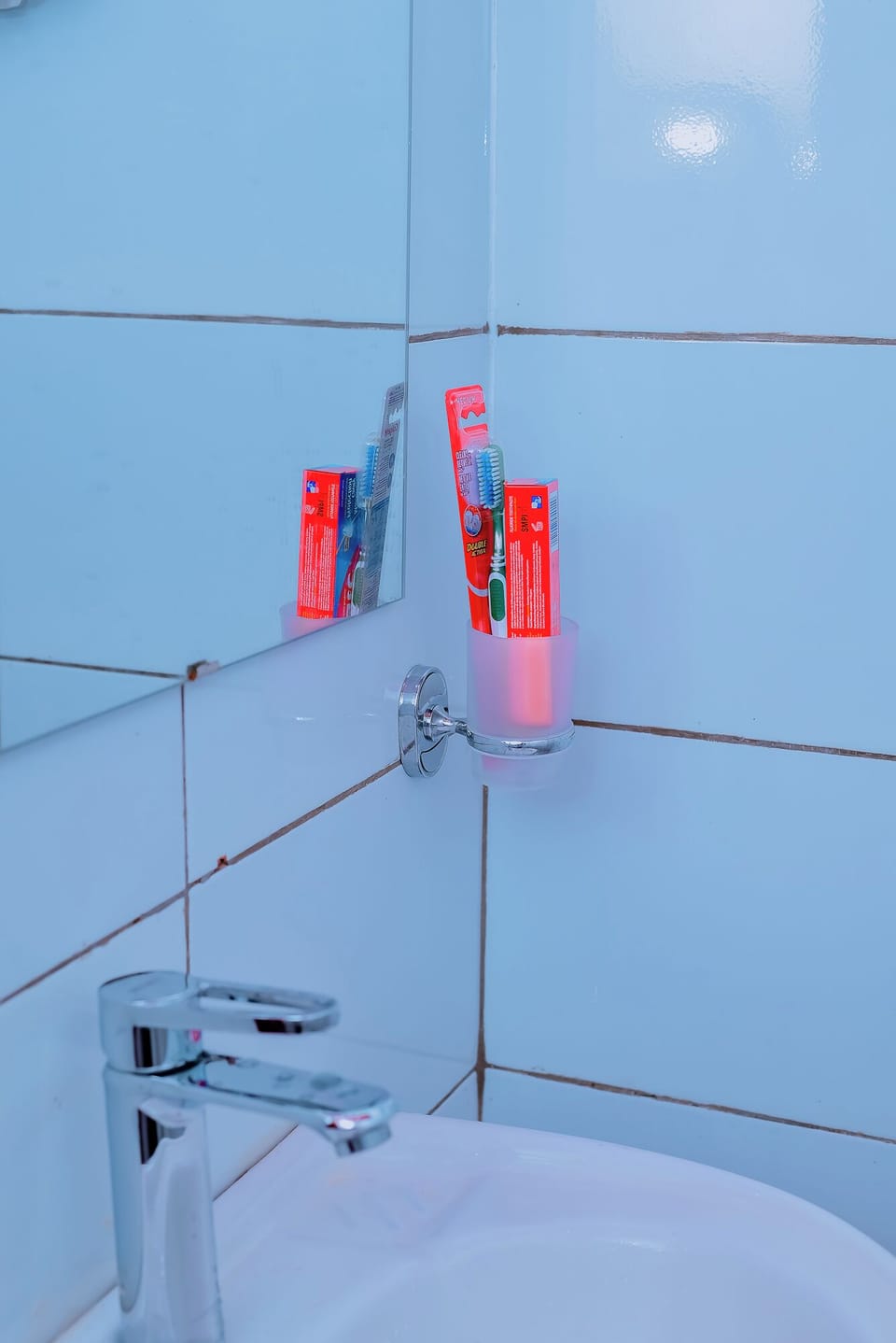 Hair dryer, slippers, bidet