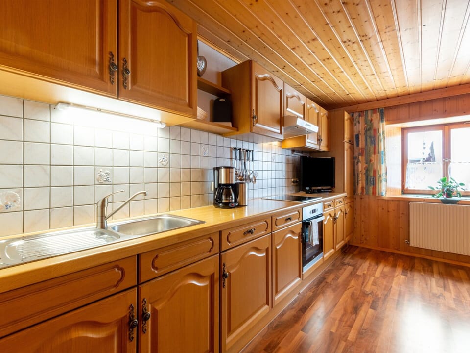 Apartment | Private kitchen | Electric kettle, highchair