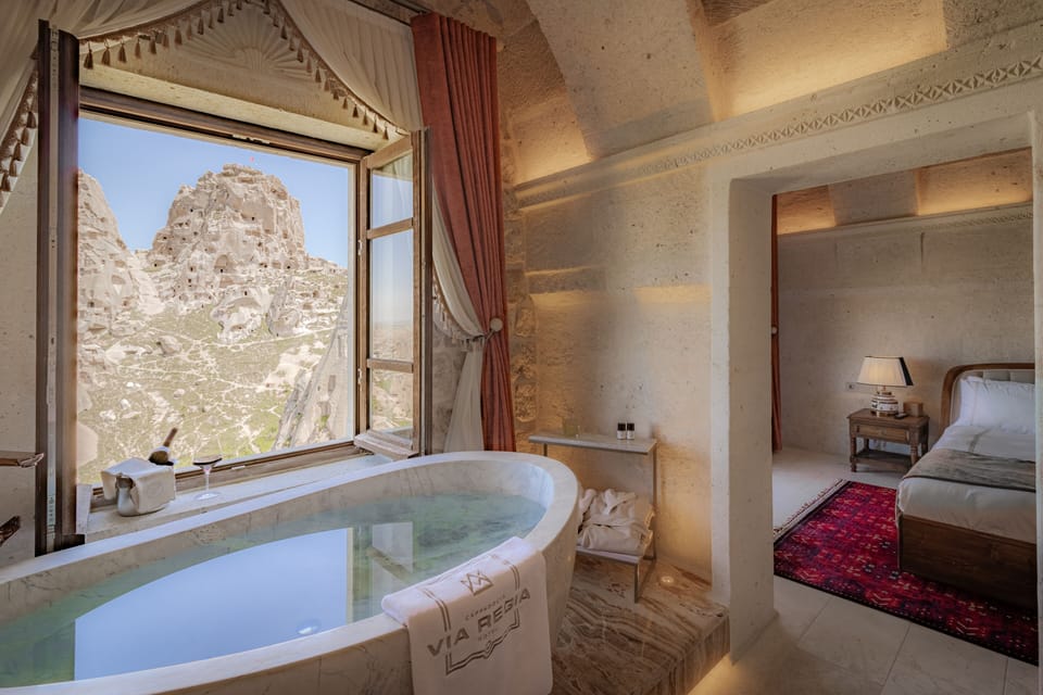 VR104 Stone Arched Luxury Suite | Premium bedding, memory foam beds, minibar, in-room safe