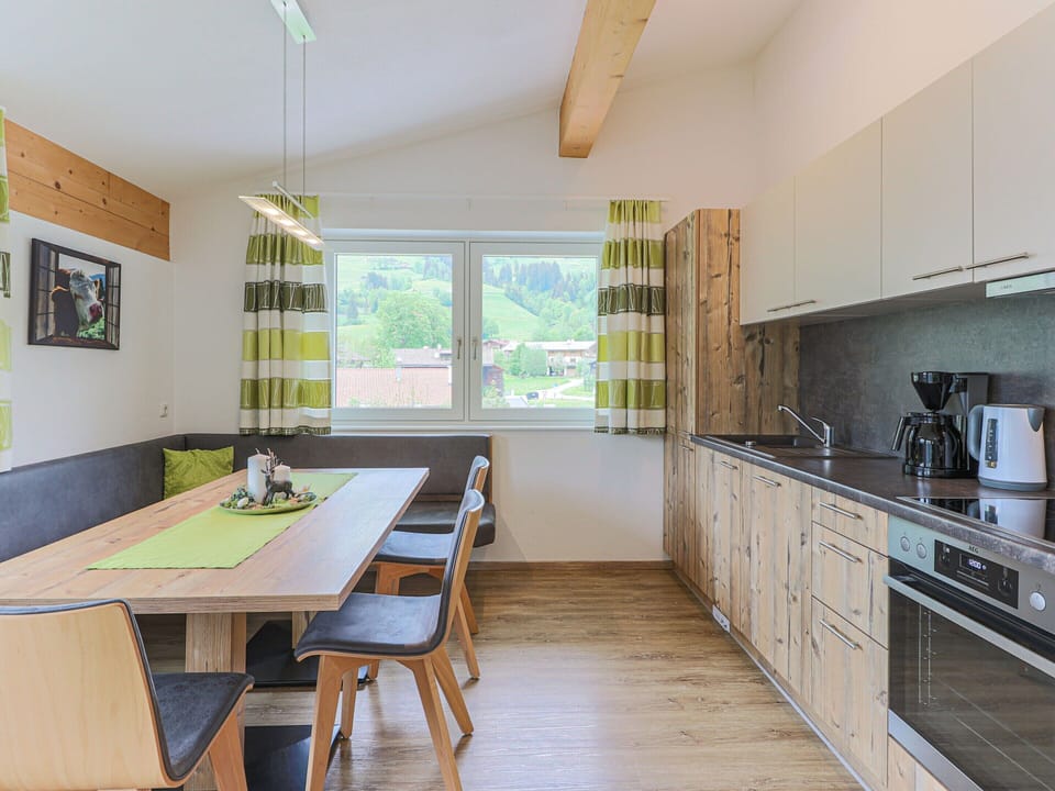 Apartment | Private kitchen | Electric kettle, toaster, highchair