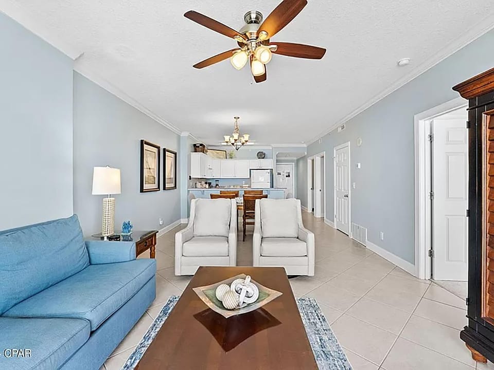 Condo, 1 King Bed with Sofa bed (Emerald Isle Resort 1504) | Living area | TV