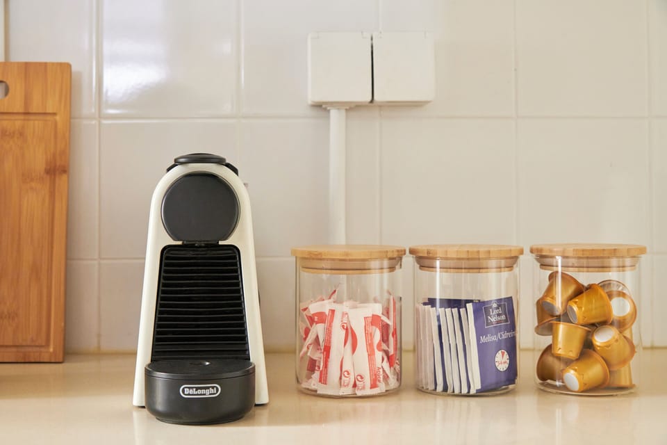 Apartment | Private kitchen | Fridge, microwave, stovetop, electric kettle