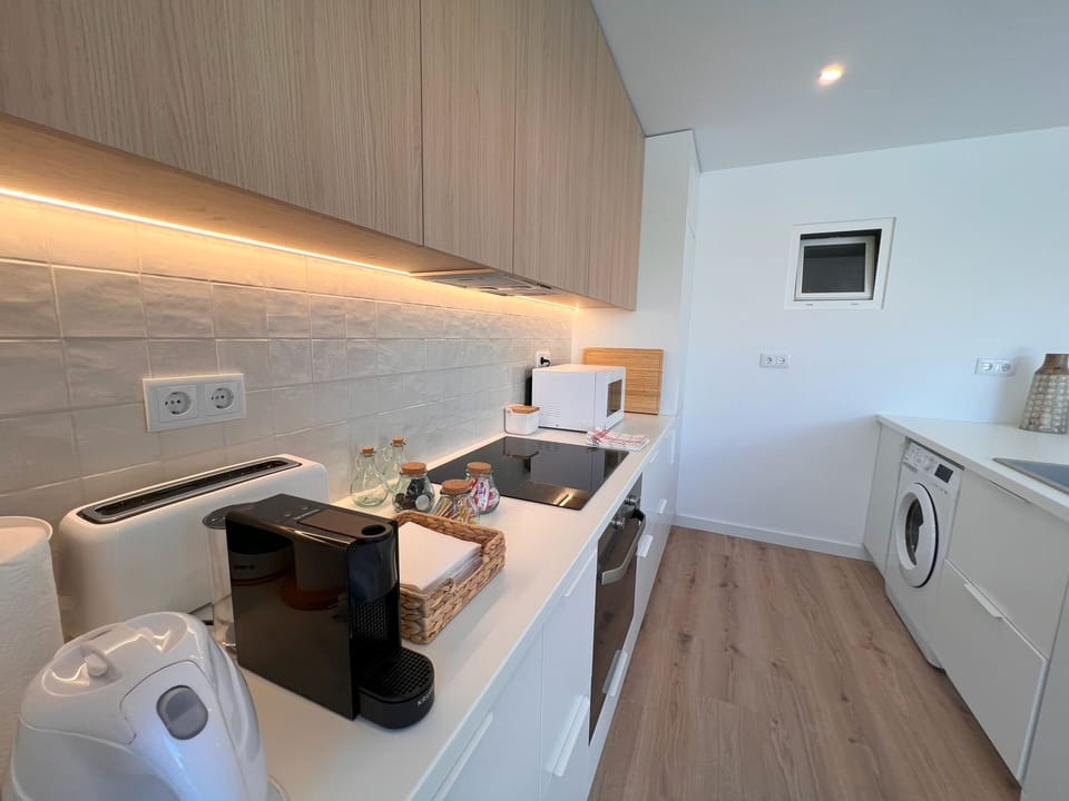 Villa | Private kitchen | Fridge, microwave, stovetop, electric kettle