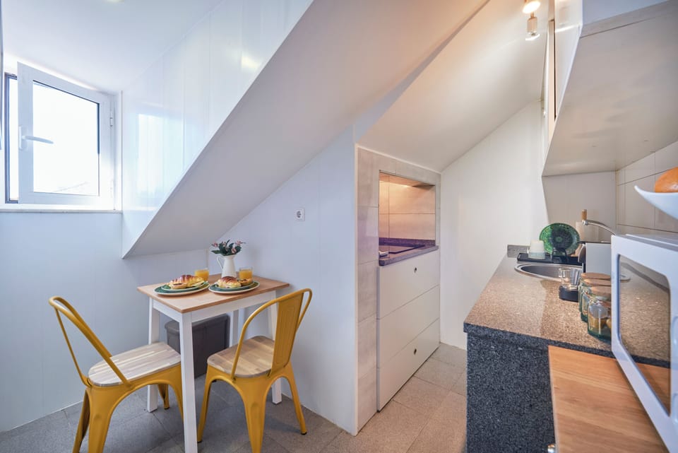 Apartment | Private kitchen | Fridge, microwave, stovetop, espresso maker