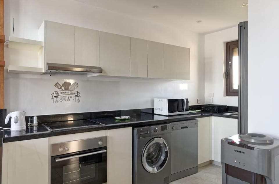 Exclusive Villa, 3 Bedrooms, Private Pool, Lagoon View | Private kitchen | Fridge, microwave, cookware/dishes/utensils, freezer