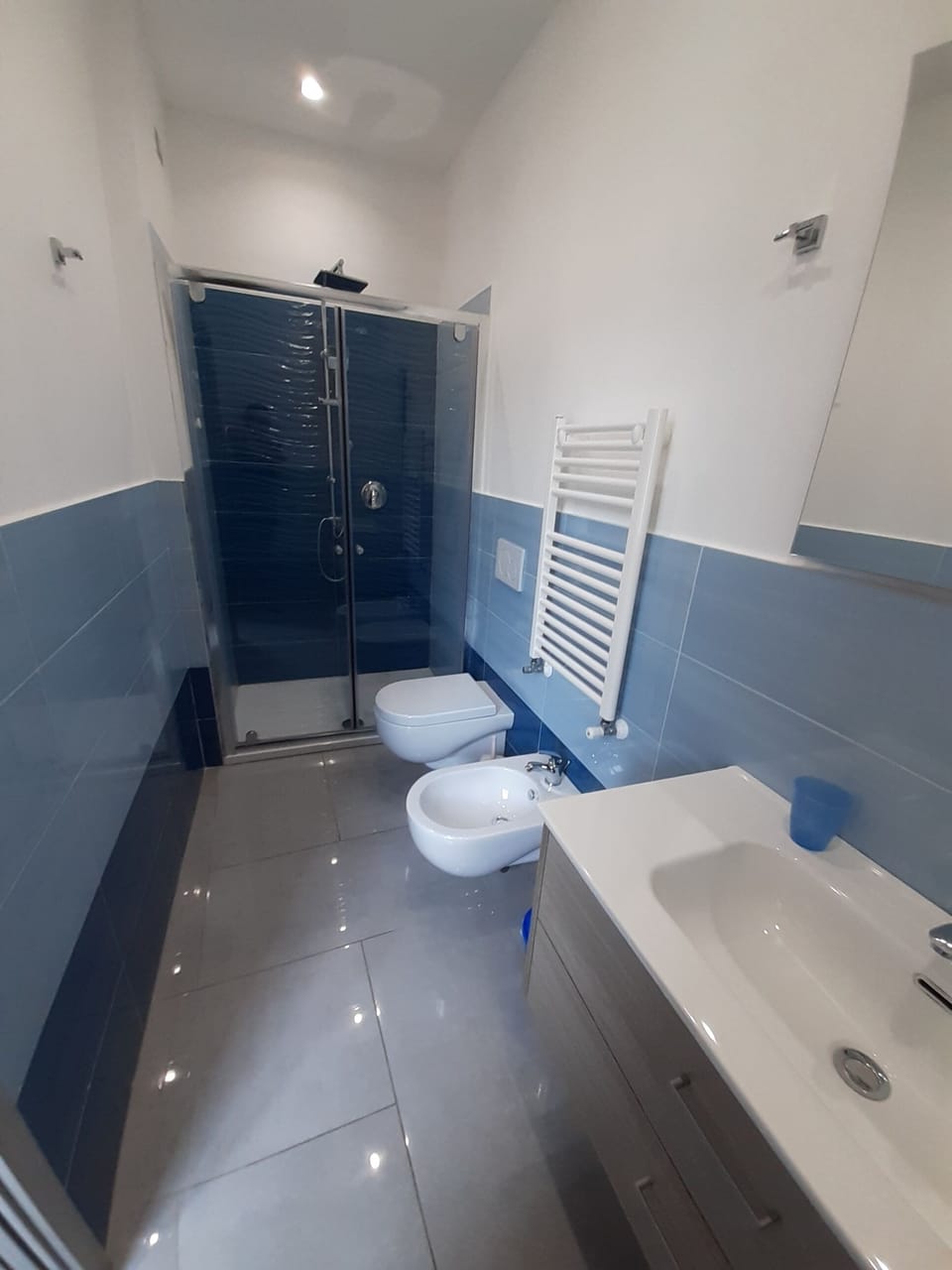 Double Room, Hill View | Bathroom | Shower, hair dryer, towels, soap