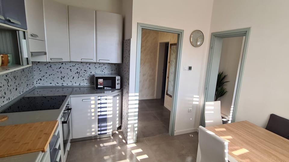 Apartment (Three Bedroom Apartment with Terrace) | Private kitchen | Fridge