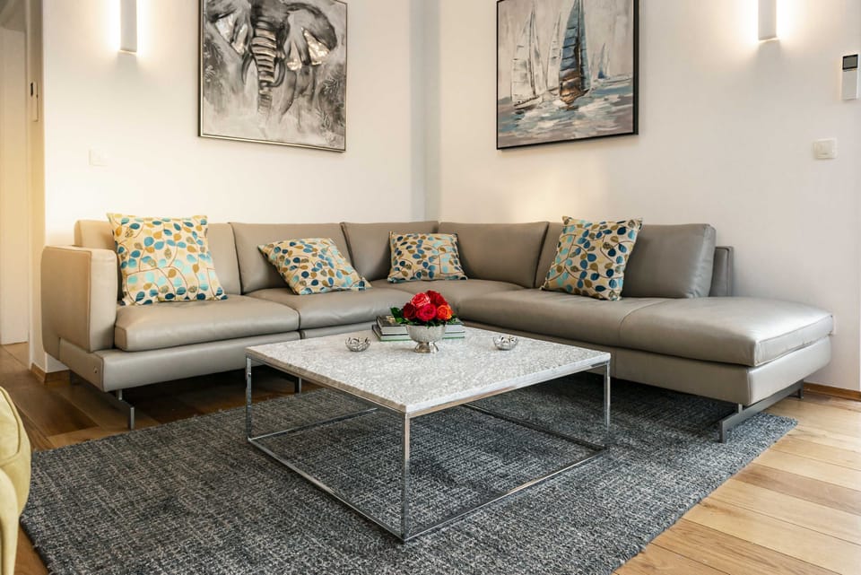 Villa (Five Bedroom Villa with Swimming Pool) | Living room | 32-inch flat-screen TV with satellite channels