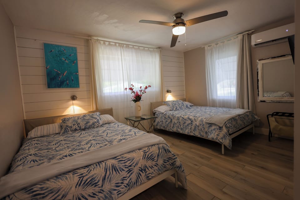 2 bedrooms, blackout drapes, iron/ironing board, free WiFi