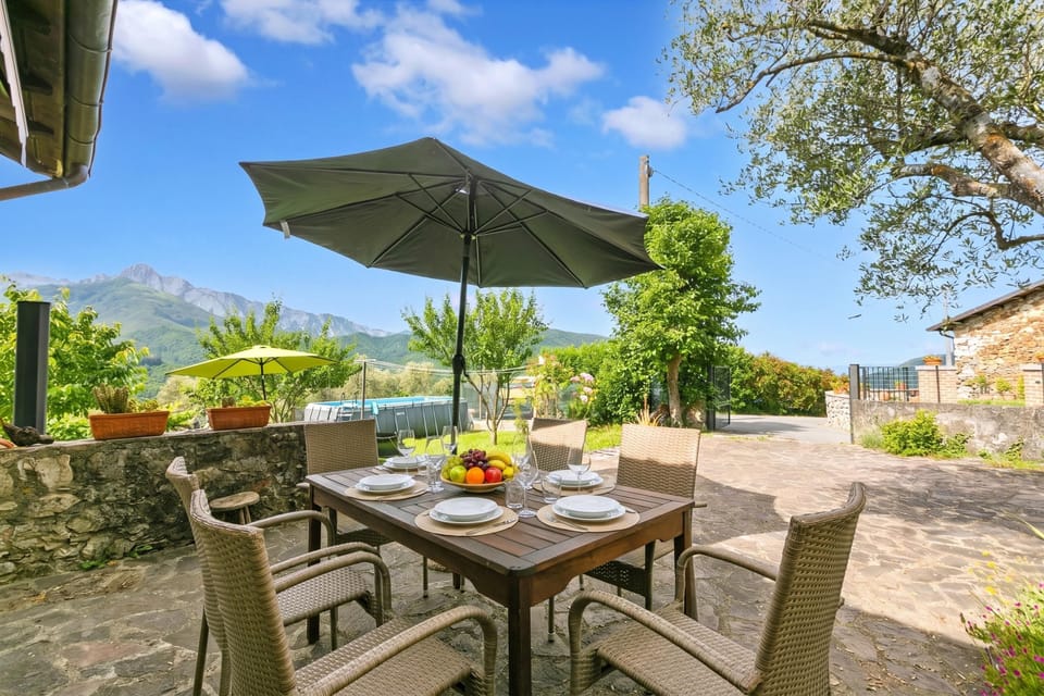 Standard House, 2 Bedrooms, Fireplace, Mountainside (Casa Sant'Anna with Pool - in) | Outdoor dining