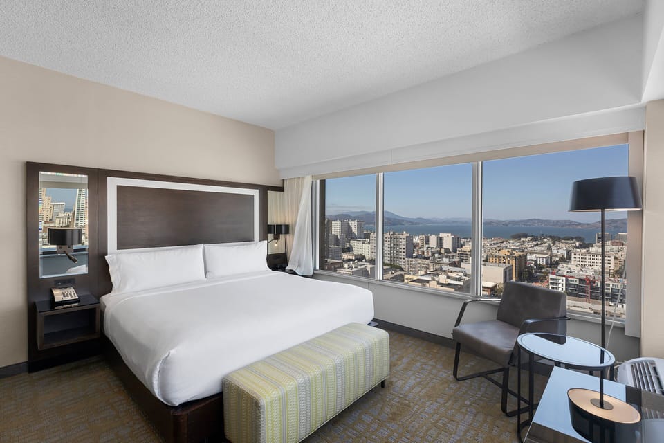Hypo-allergenic bedding, in-room safe, desk, laptop workspace