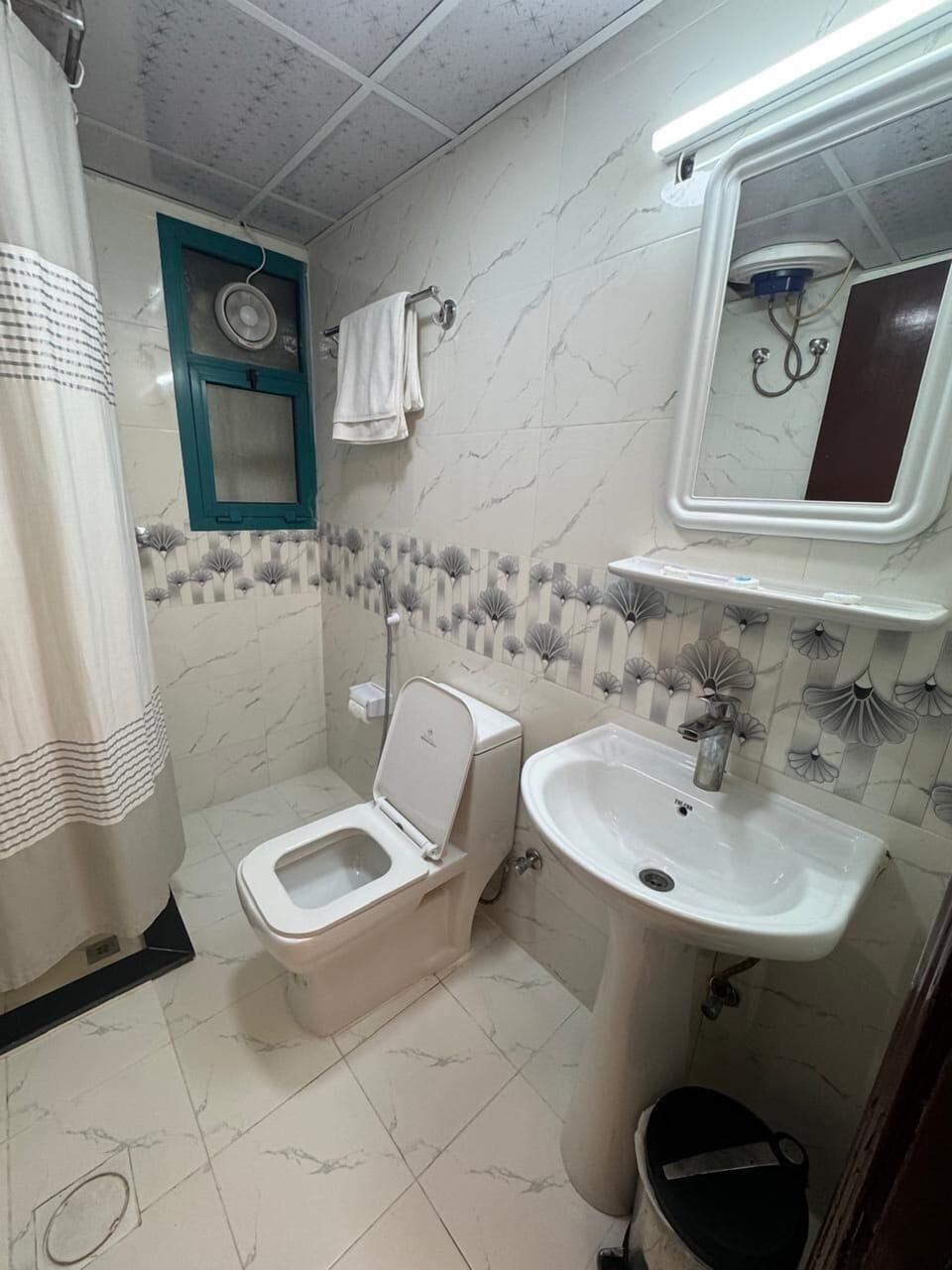 Hair dryer, slippers