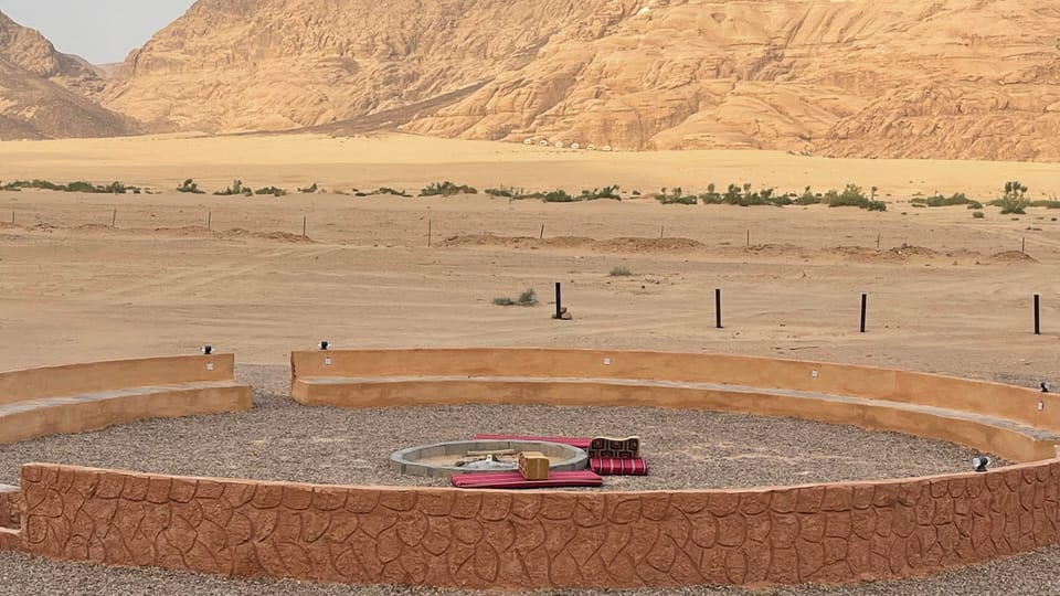 Outdoor banquet area