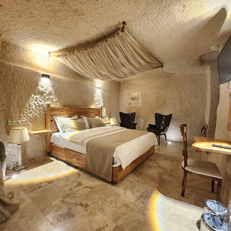 Mazaka Cave Room | Premium bedding, memory foam beds, minibar, in-room safe