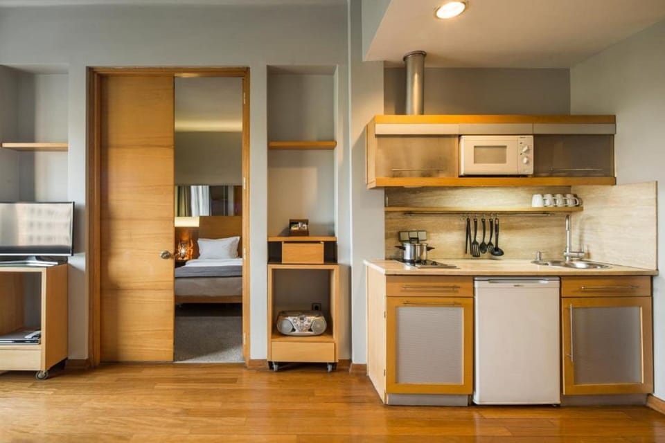 Park Suite with Taksim Park View | Private kitchenette | Stovetop