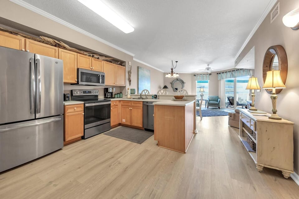 Condo, Multiple Beds, Ocean View (Dunes of Seagrove 301B) | Private kitchen | Oven, toaster