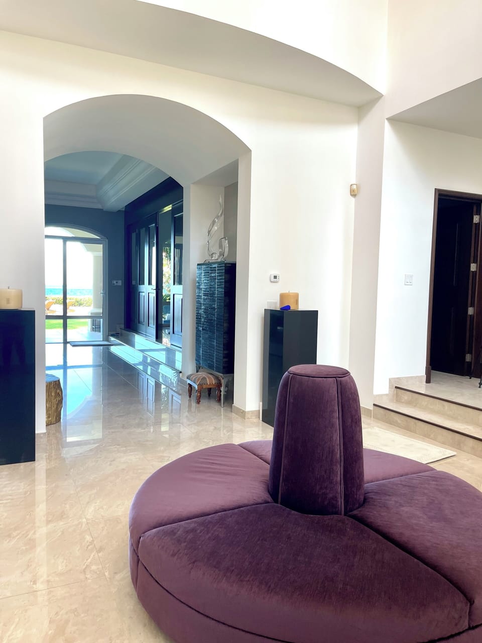 Premium Villa, Private Pool, Beach View | Living area