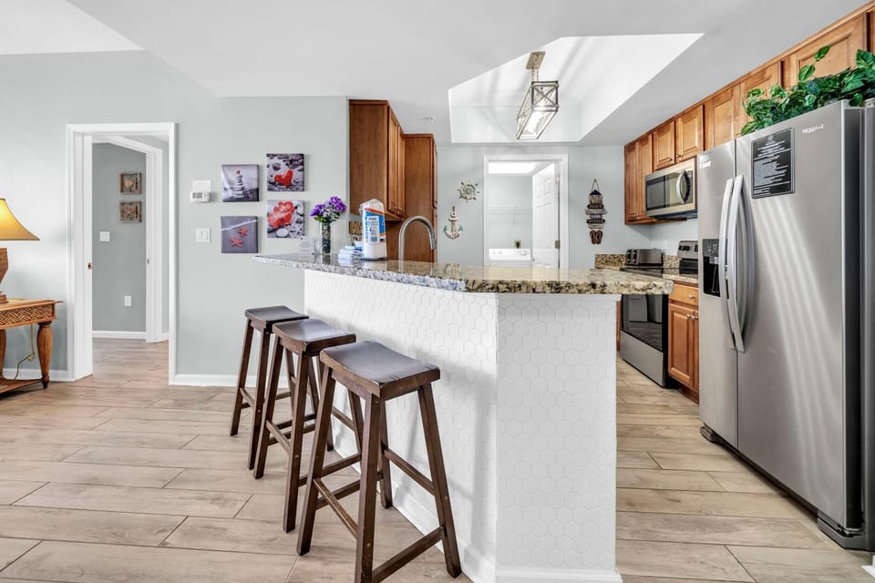 Condo, Multiple Beds, Beach View (St. Lucia 1204 at Silver Shells) | Private kitchen | Oven, toaster
