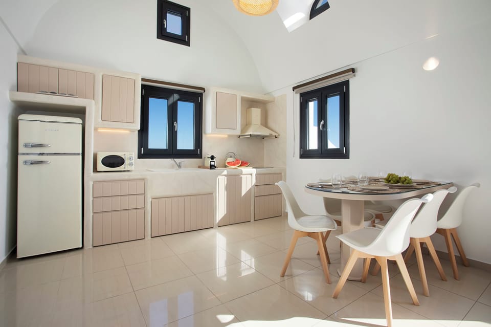 Villa, 2 Bedrooms, Private Pool, Vineyard View | Private kitchen | Espresso maker, electric kettle, highchair, cookware/dishes/utensils