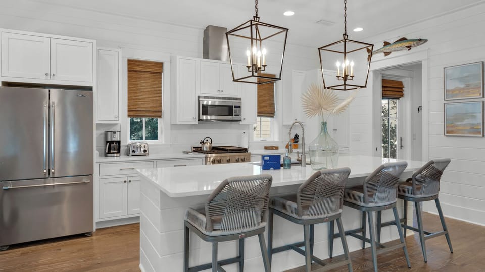 House, Multiple Beds, Patio, Garden View (Friday On My Mind) | Private kitchen | Coffee/tea maker