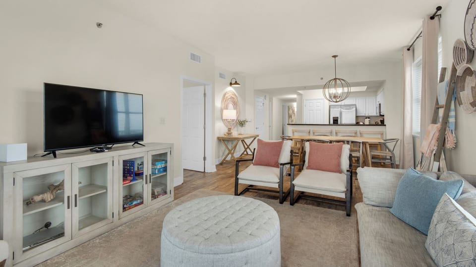 Condo, Multiple Beds, Balcony, Ocean View (Ariel Dunes I Unit 601) | Living area