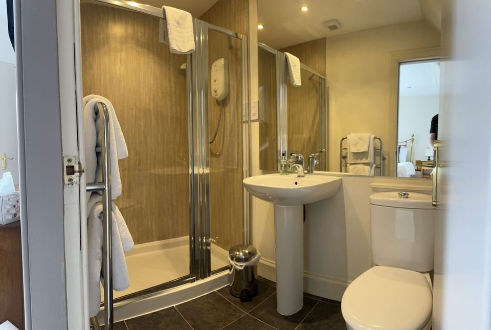 Standard Double Room, 1 Double Bed, Non Smoking | Bathroom | Shower, hair dryer, slippers, towels