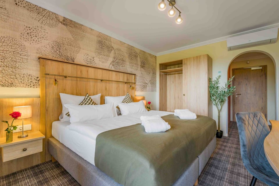 Desk, free WiFi, bed sheets
