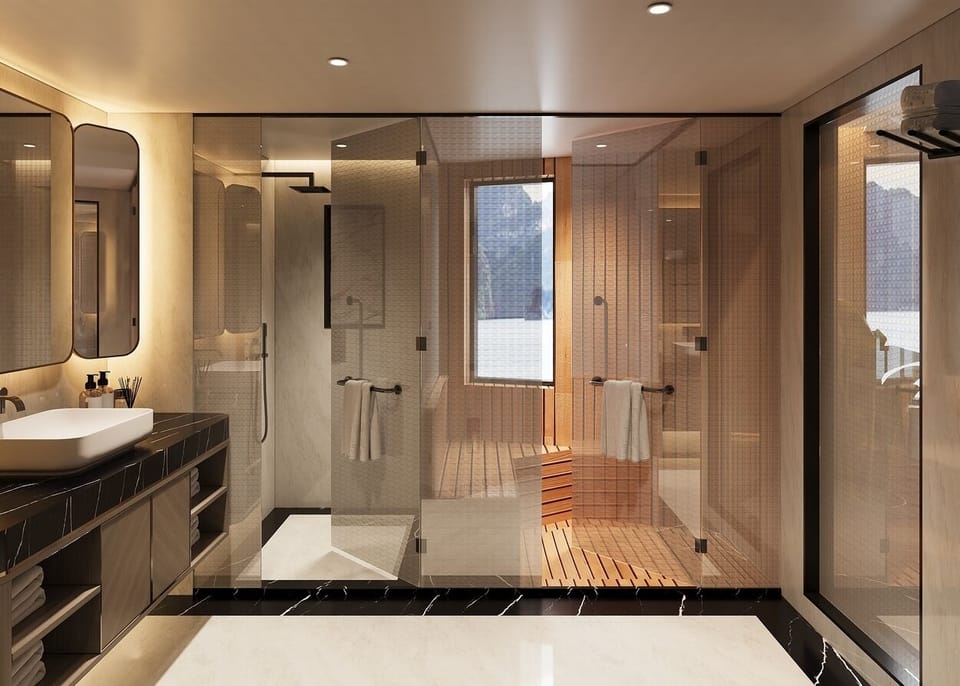 Presidential Suite | Bathroom | Free toiletries, hair dryer, slippers, bidet