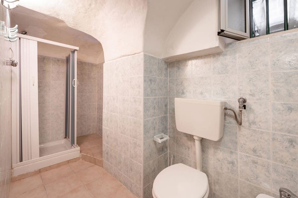 Apartment | Bathroom | Shower, rainfall showerhead, towels