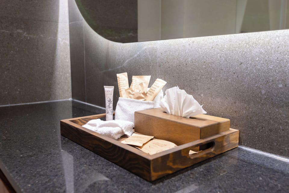 Superior Room, City View | Bathroom | Shower, rainfall showerhead, free toiletries, hair dryer