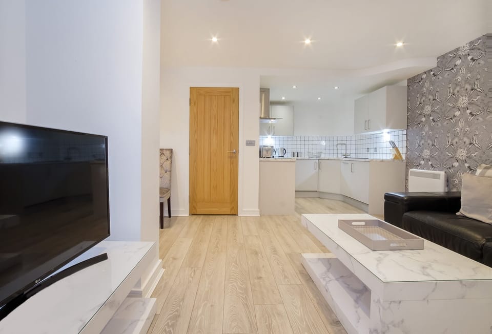 No2 (1 Bedroom Apartment - Ground Floor) | Living area | 40-inch LCD TV with digital channels, TV