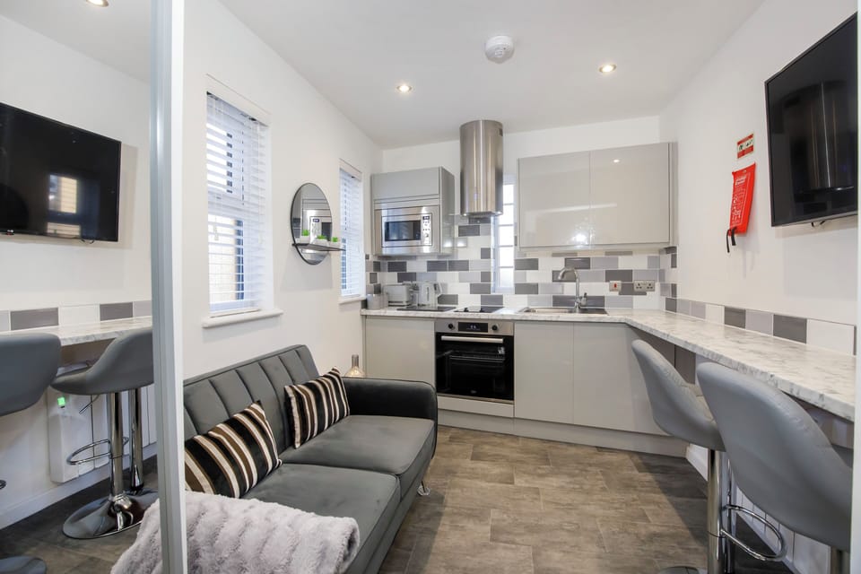 Standard Studio | Private kitchen | Fridge, microwave, oven, stovetop