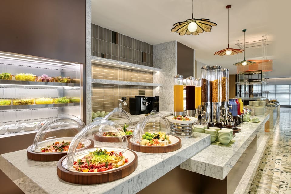 Daily buffet breakfast for a fee