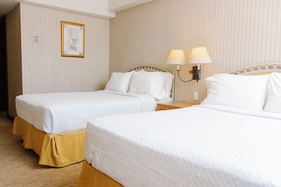 Standard Double Room, 2 Double Beds | In-room safe, desk, laptop workspace, soundproofing