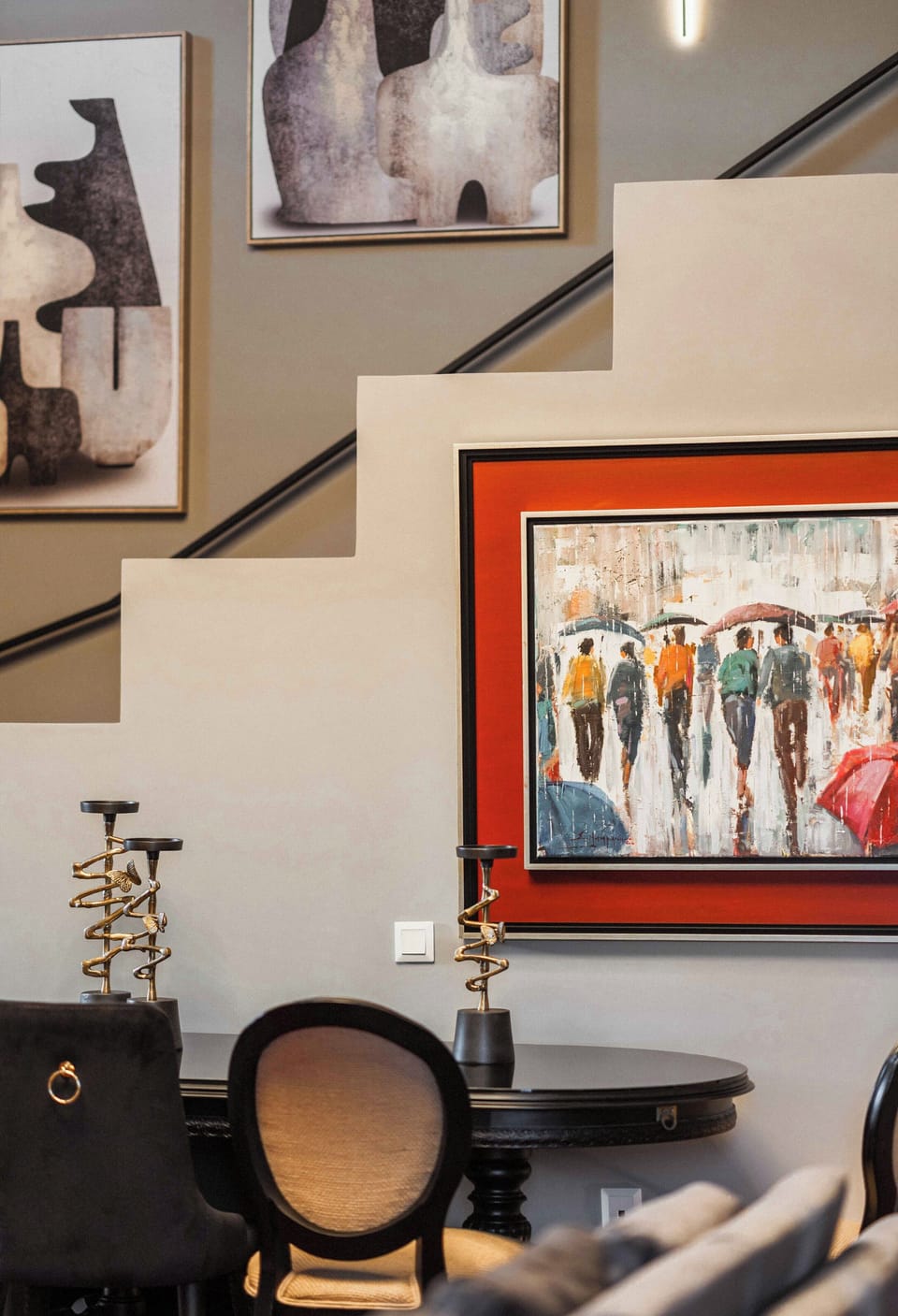 Maisonette with Balcony, Panoramic View (Milia) | Living room | 24-inch flat-screen TV with satellite channels