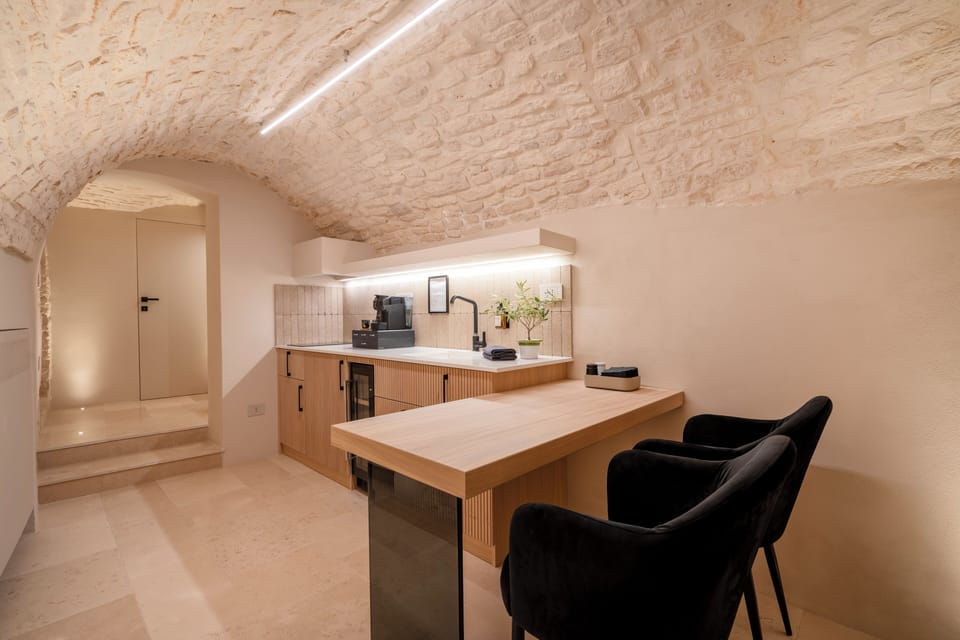 Luxury Suite, 1 King Bed | Private kitchen | Full-size fridge, stovetop, espresso maker, coffee/tea maker