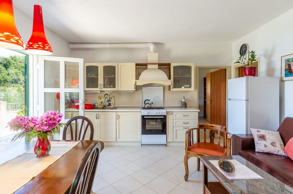 House (Two Bedroom Holiday Home with Terrace) | Private kitchen | Fridge