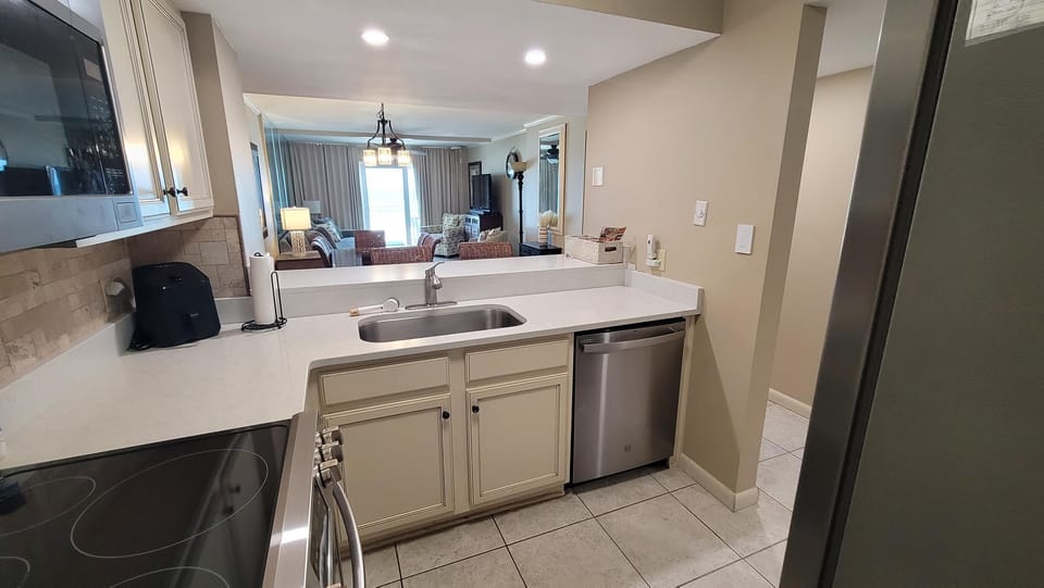 Condo, Multiple Beds (Dunes of Panama 205D) | Private kitchen | Oven, toaster