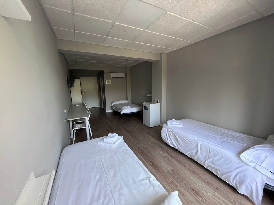Basic Double Room, 3 Twin Beds, Balcony | Soundproofing, free WiFi