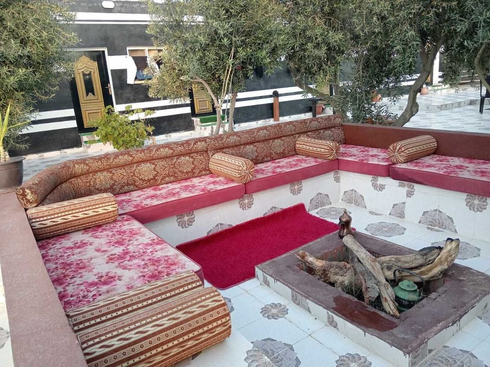 Outdoor wedding area