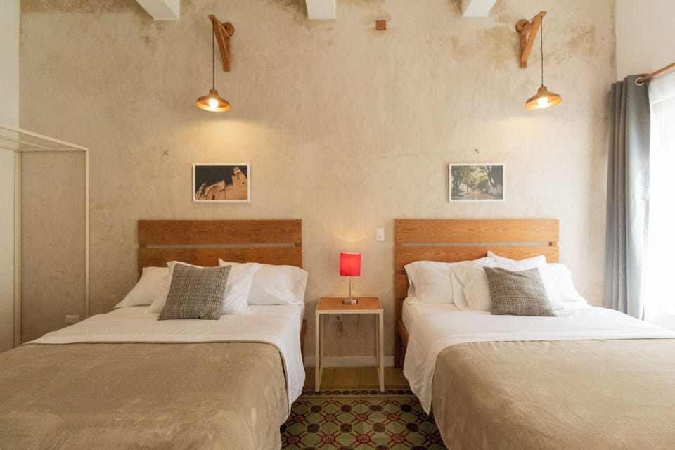 Basic Double Room, 2 Double Beds | Desk, laptop workspace, iron/ironing board, WiFi (free)