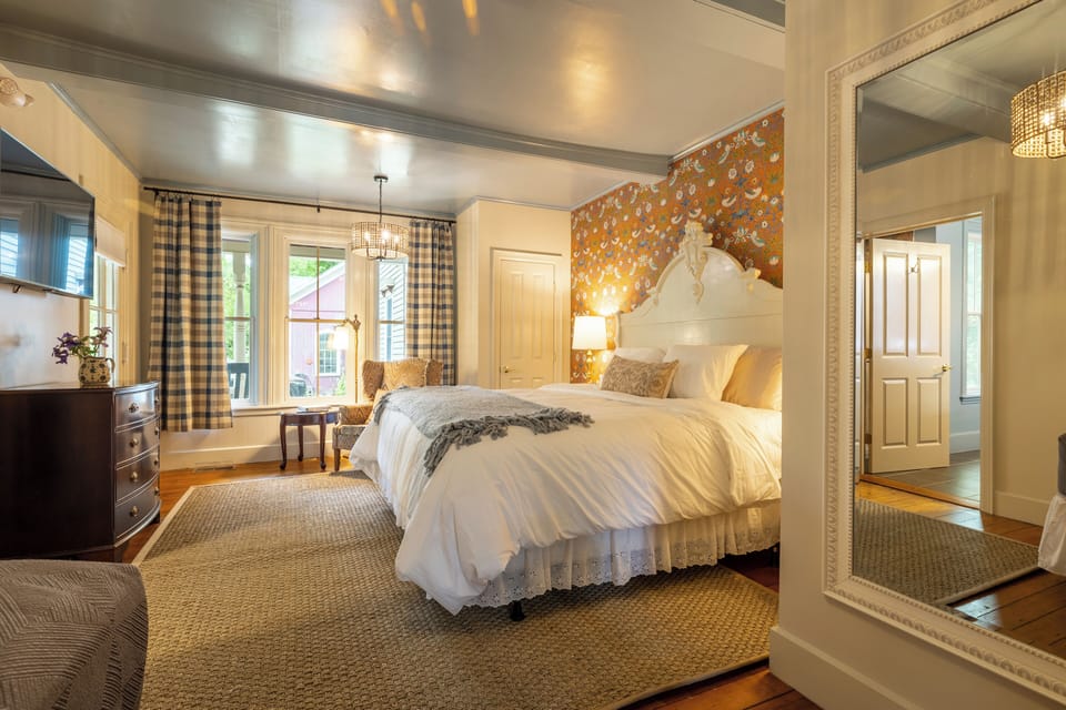 Wilder House Berkshires Room 1 | Premium bedding, individually decorated, individually furnished