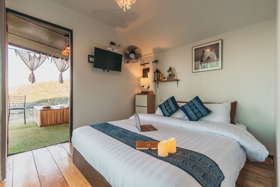 Double House with Air conditioning, Hill View | 1 bedroom, free minibar items, individually decorated, blackout drapes