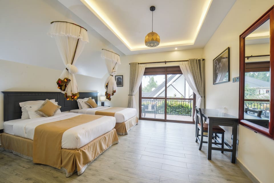 Deluxe Double Room, Garden View | Pillowtop beds, individually decorated, individually furnished, desk