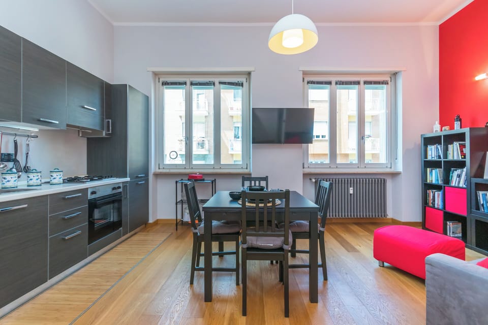 Apartment | Private kitchen | Full-size fridge, microwave, oven, stovetop