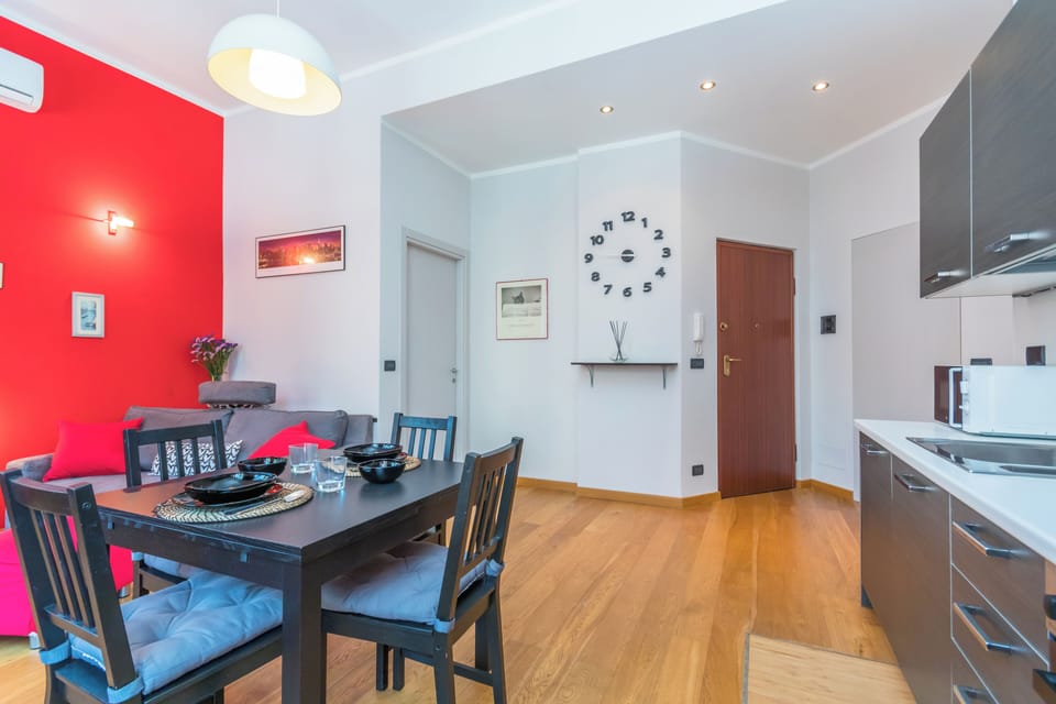 Apartment | Private kitchen | Full-size fridge, microwave, oven, stovetop